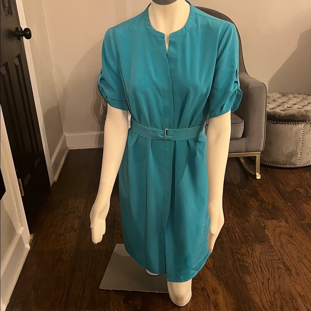 The Limited Vibrant Blue Midi Dress